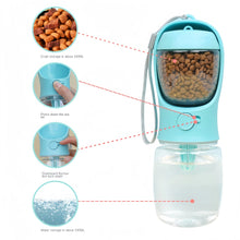 Load image into Gallery viewer, Pawfect Carry: 2-in-1 Pet Food &amp; Water Bottle
