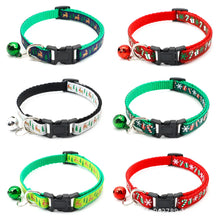 Load image into Gallery viewer, Christmas Jingle Bell Pet Collars – Adjustable Collars with Jingle Bells
