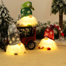 Load image into Gallery viewer, Illuminated Christmas Gnome Figures – Built-In Battery LED Holiday Decor
