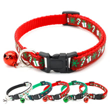 Load image into Gallery viewer, Christmas Jingle Bell Pet Collars – Adjustable Collars with Jingle Bells
