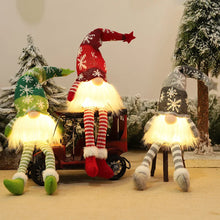 Load image into Gallery viewer, Illuminated Christmas Gnome Figures – Built-In Battery LED Holiday Decor
