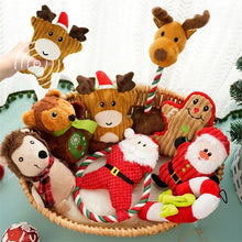 Load image into Gallery viewer, Christmas Squeaky Dog Toys – Festive Holiday Characters for Playtime Fun
